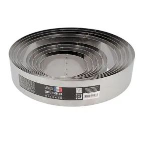Cercle à vacherin inox H 6 cm Ø 20 cm Patisdécor 