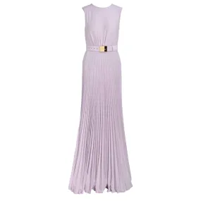 Elisabetta Franchi Robe glycine à jupe plissée pour le tapis rouge