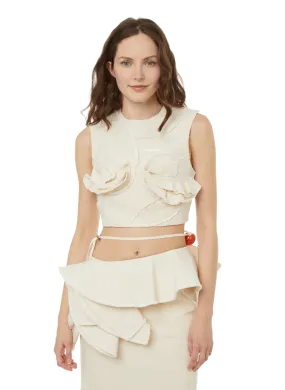 LE HAUT ARTICHAUT EN COTON - JACQUEMUS pour FEMME | Printemps