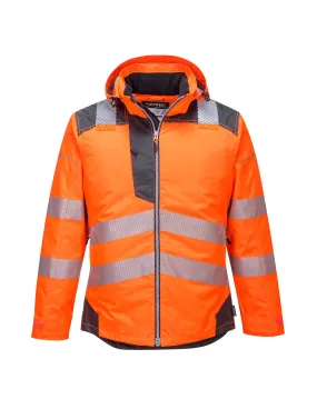 Parka HV PW3 couleur : Orange/Gris taille L - PORTWEST - - T400OGYLPORTWEST