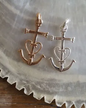 Pendentif Croix de Camargue 